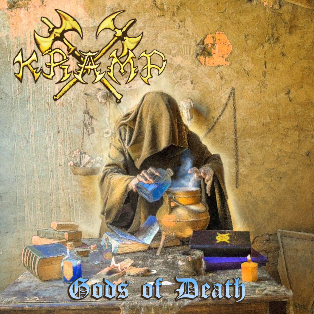 Artwork for the album Gods of Death by the heavy metal band Bronze, previously known as Kramp