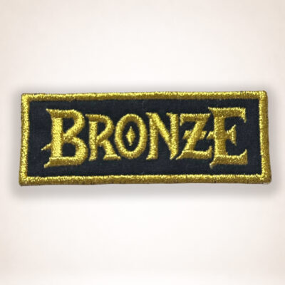 BRONZE – Metallic Gold Logo Patch