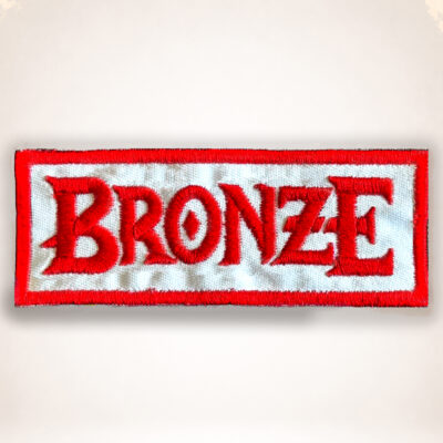 BRONZE – Red/White Logo Patch